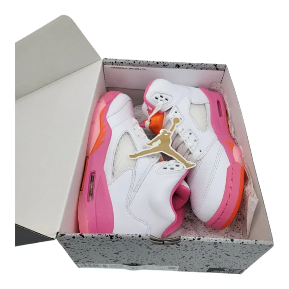 Jordan 5 Retro WNBA Pinksicle Safety Orange (GS) Size 5.5Y